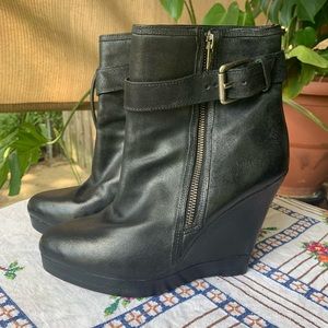 🔥MICHAEL KORS CORINNA WEDGE Ankle Boots US Womens 8.5M